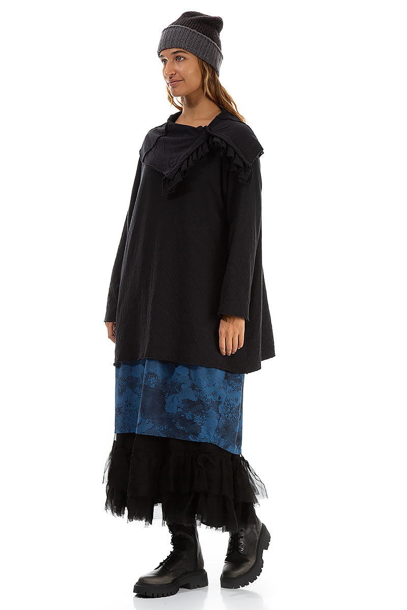 Ribbed Dual Chocolate Wool Beanie Hat 3