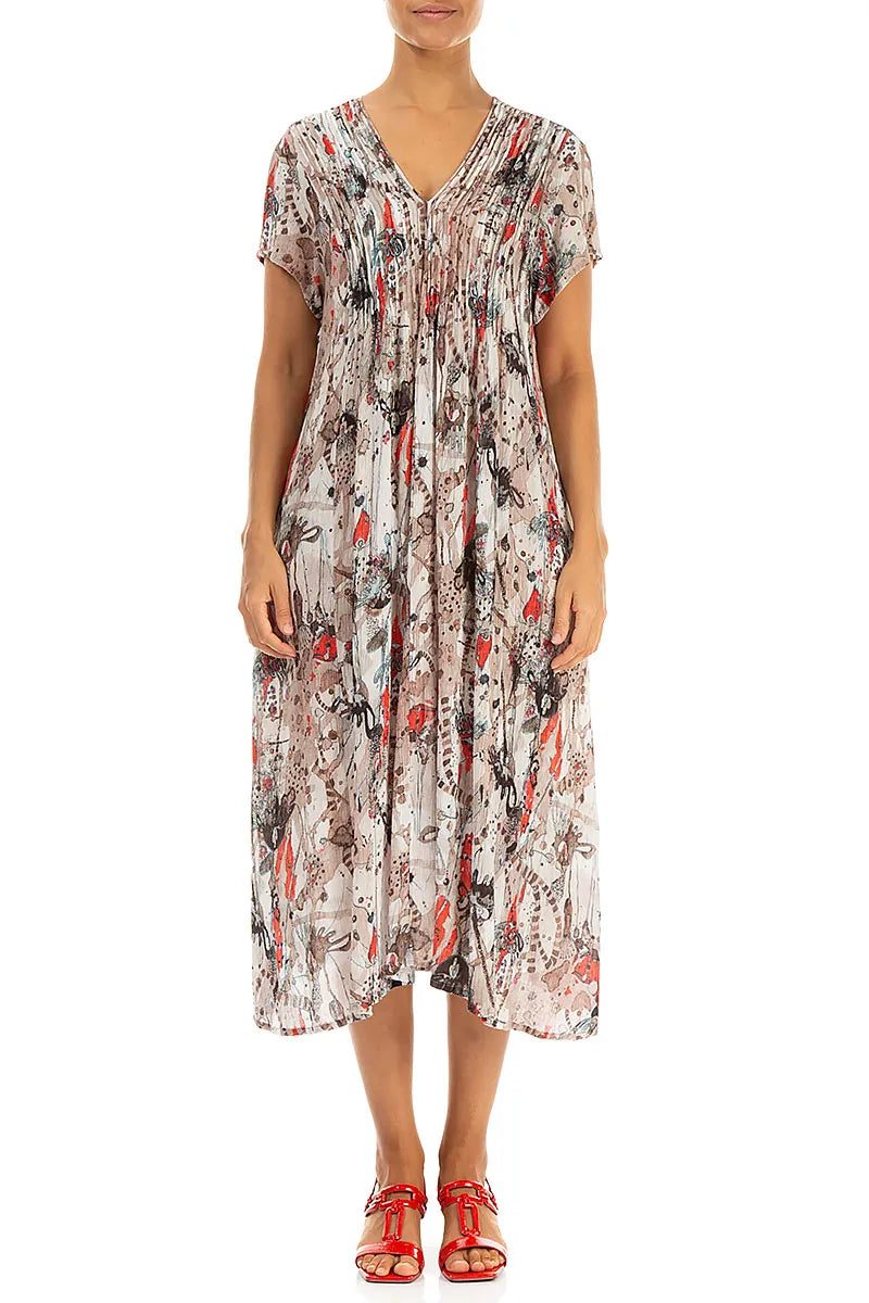 viscose midi dress Romantic Savannah Silk Viscose Midi Dress