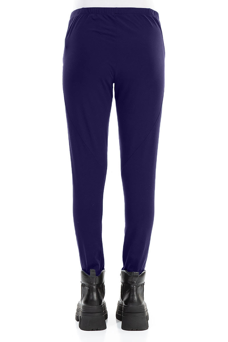 Royal Purple Cotton Leggings 2