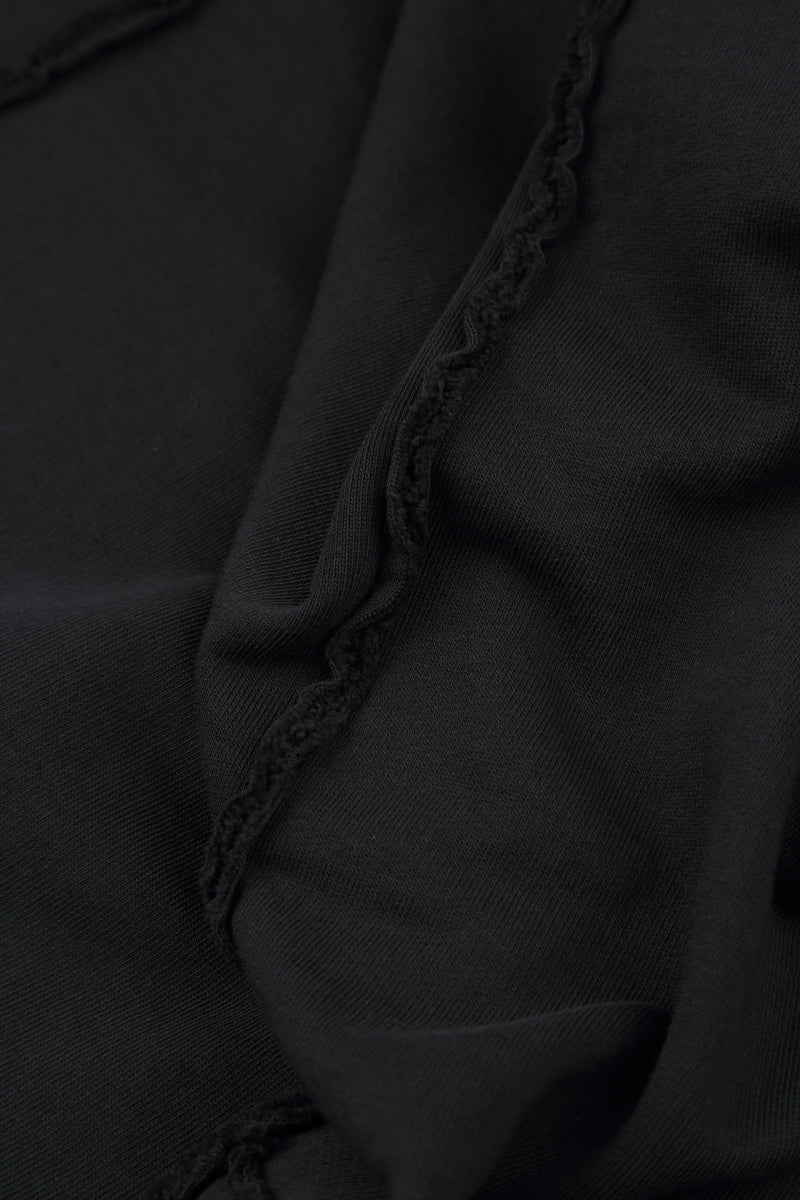 Ruffled Grey Wavy Cotton Dress 5