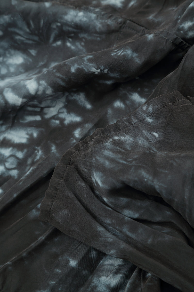 Romantic Liquid Charcoal Crumpled Silk Dress 5