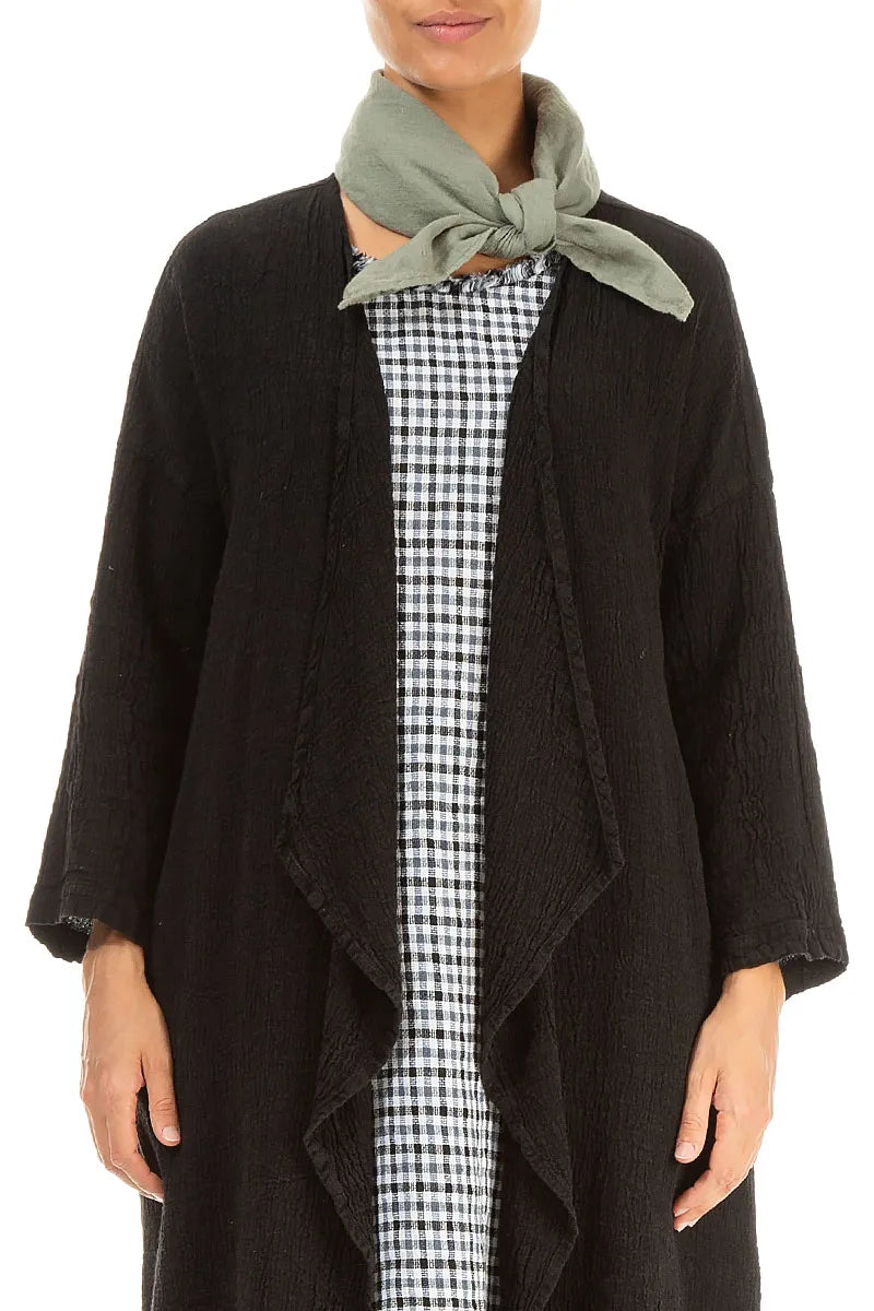 Sage Gauze Linen Scarf 1