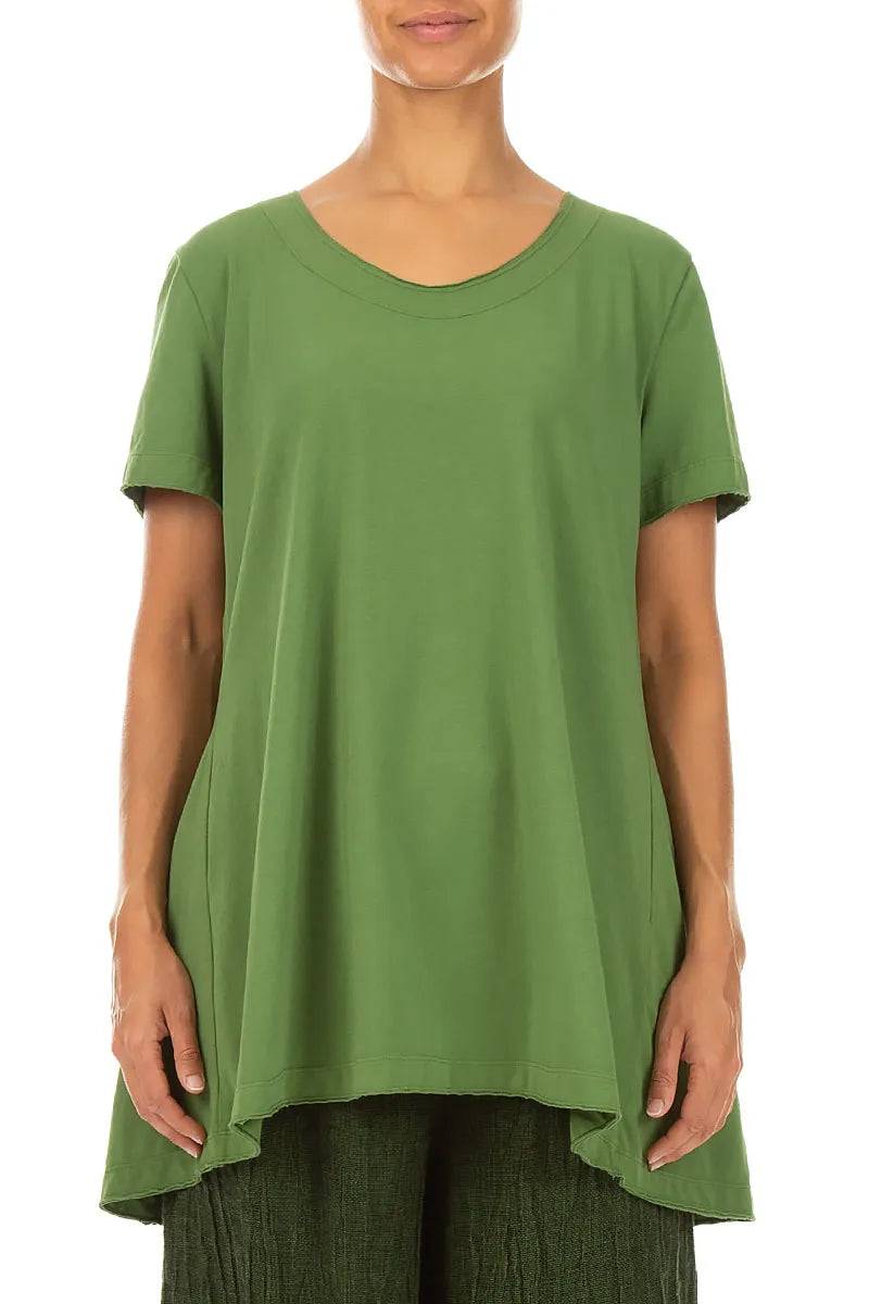 Shamrock Green Cotton Tunic Top