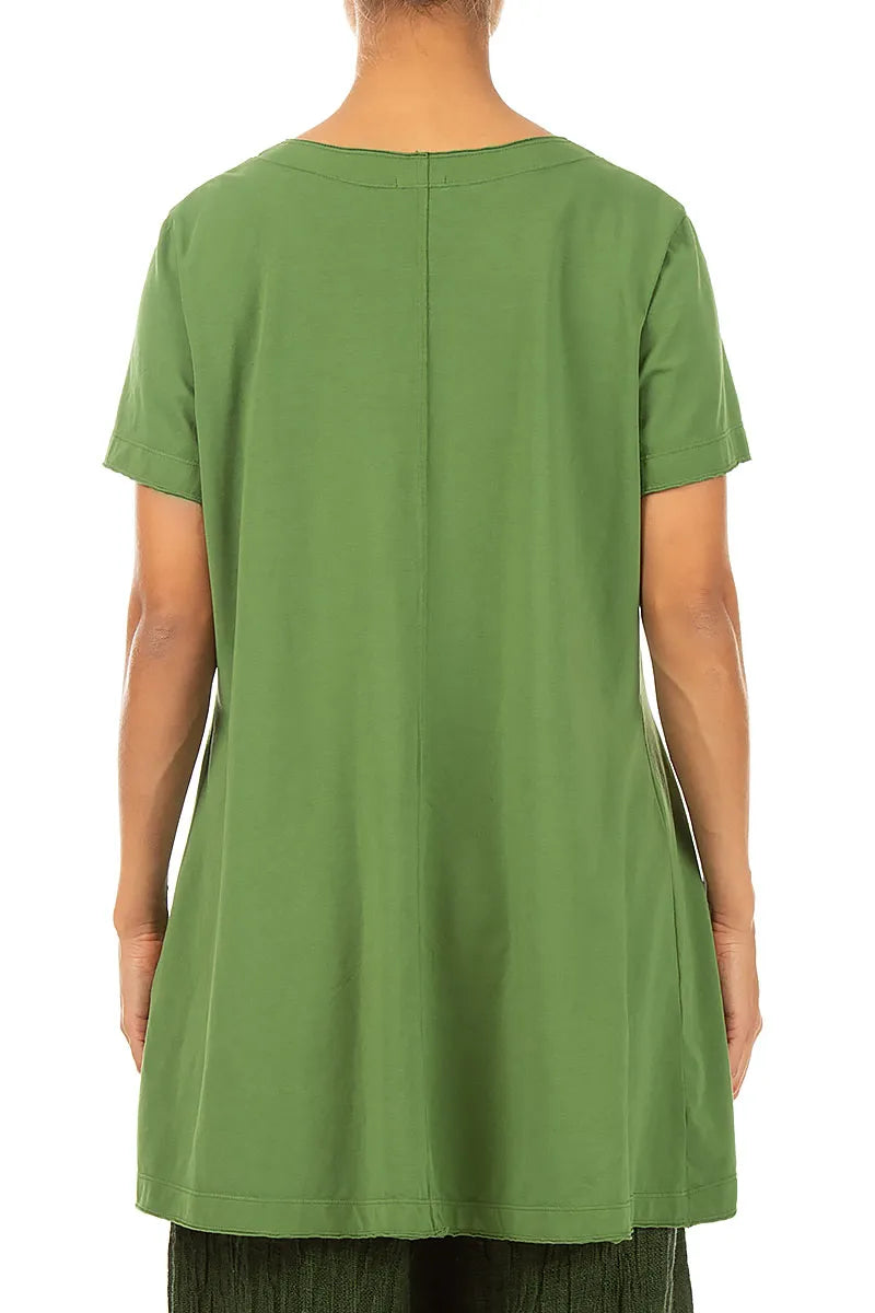 Shamrock Green Cotton Tunic Top