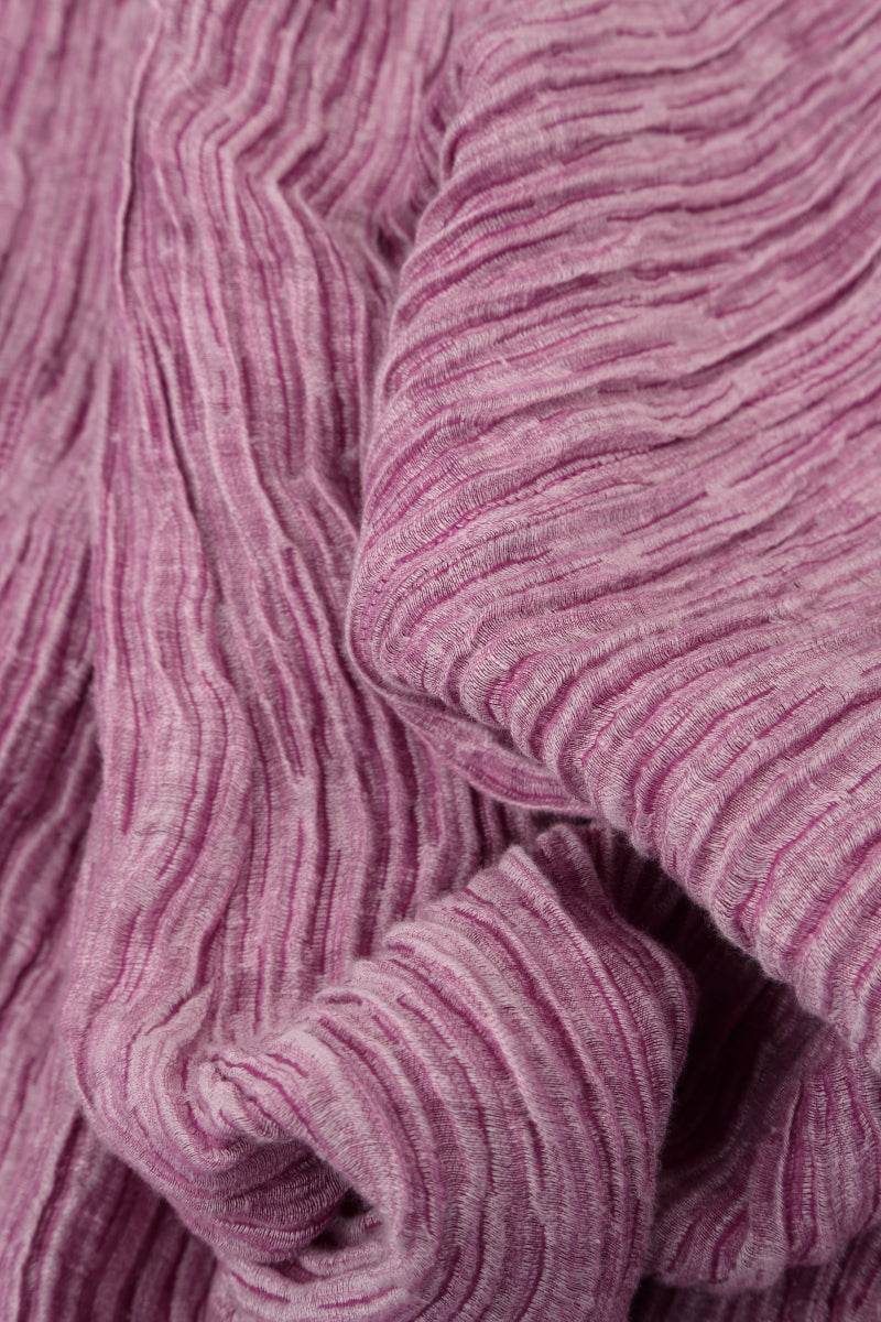 Short Crinkled Wild Berry Silk Jacket 5