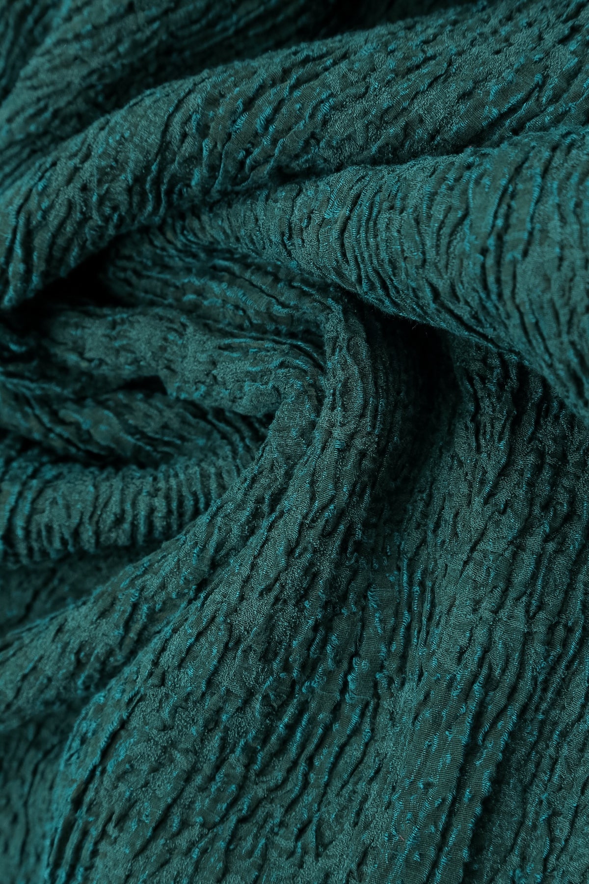 Short Peacock Textured Silk Linen Jacket 5