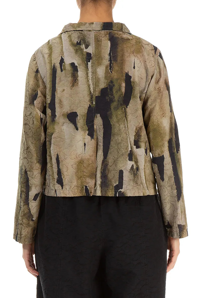 Short Terra Ornamented Silk Cotton Jacket 2