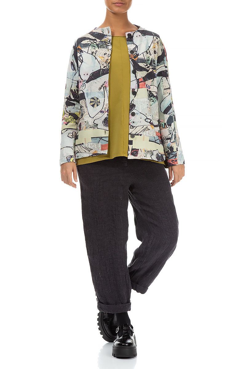 Side Pockets Artful Elements Cotton Jacket 4