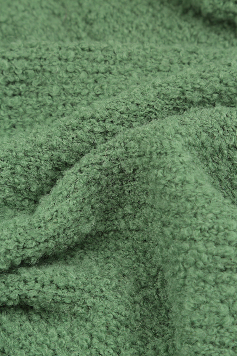 Side Pockets Sage Green Alpaca Wool Cardigan 5