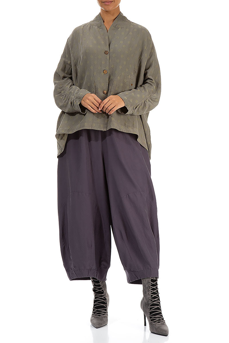 Silver Sage Dotty Silk Jacket 4