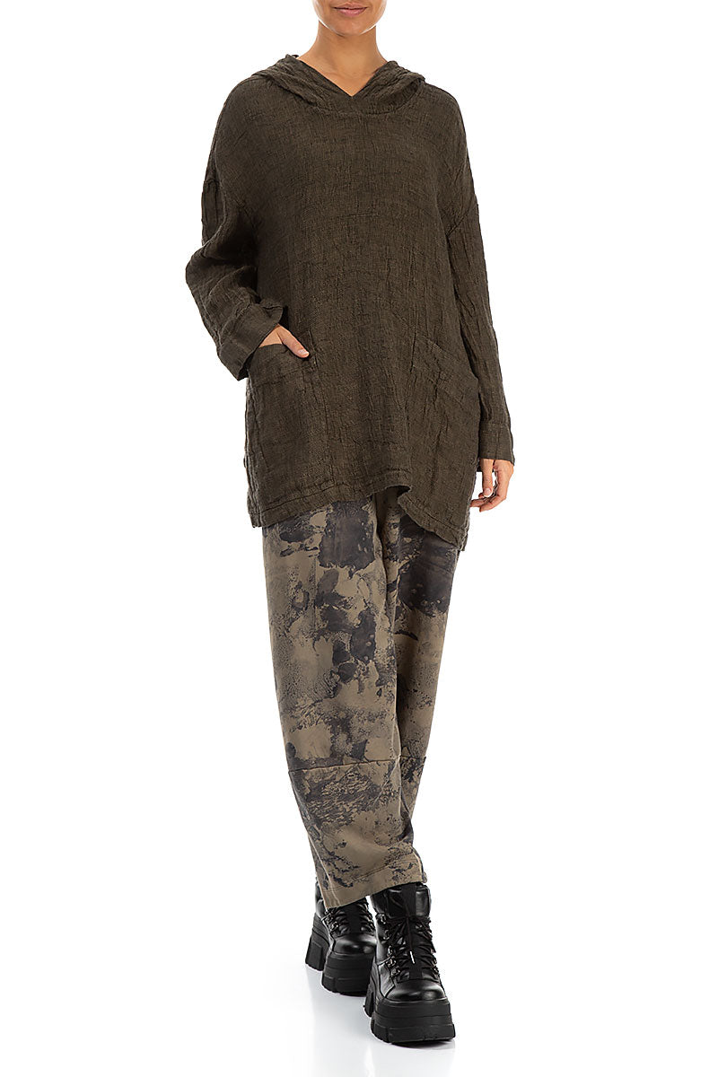 Silver Sage Mélange Linen Hoodie 4