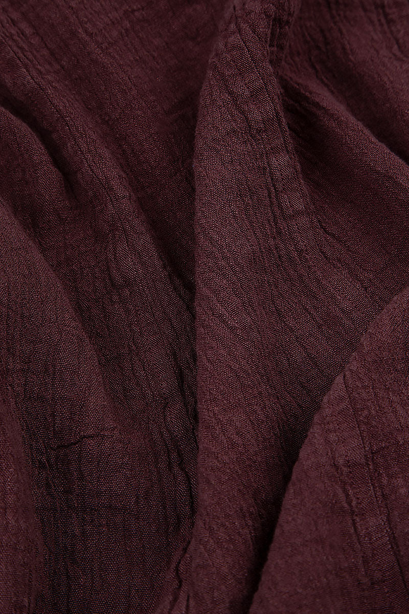 Single Pocket Maroon Linen Tunic 5