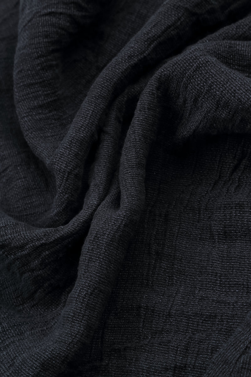 Slate Blue Sweetheart Neck Mélange Linen Blouse 5