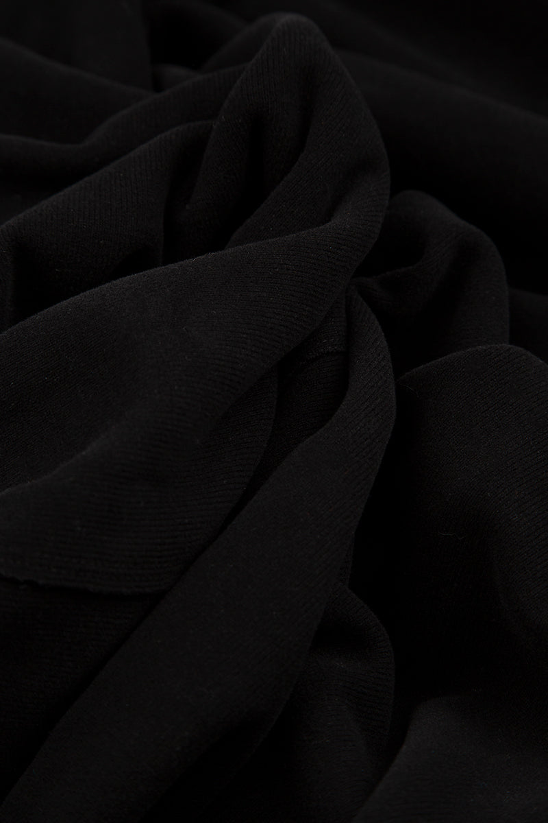 Sleeveless Balloon Black Cotton Jersey Dress 5