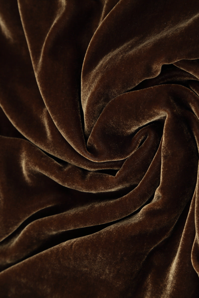 Cropped Taper Golden Sage Silk Velvet Trousers 6