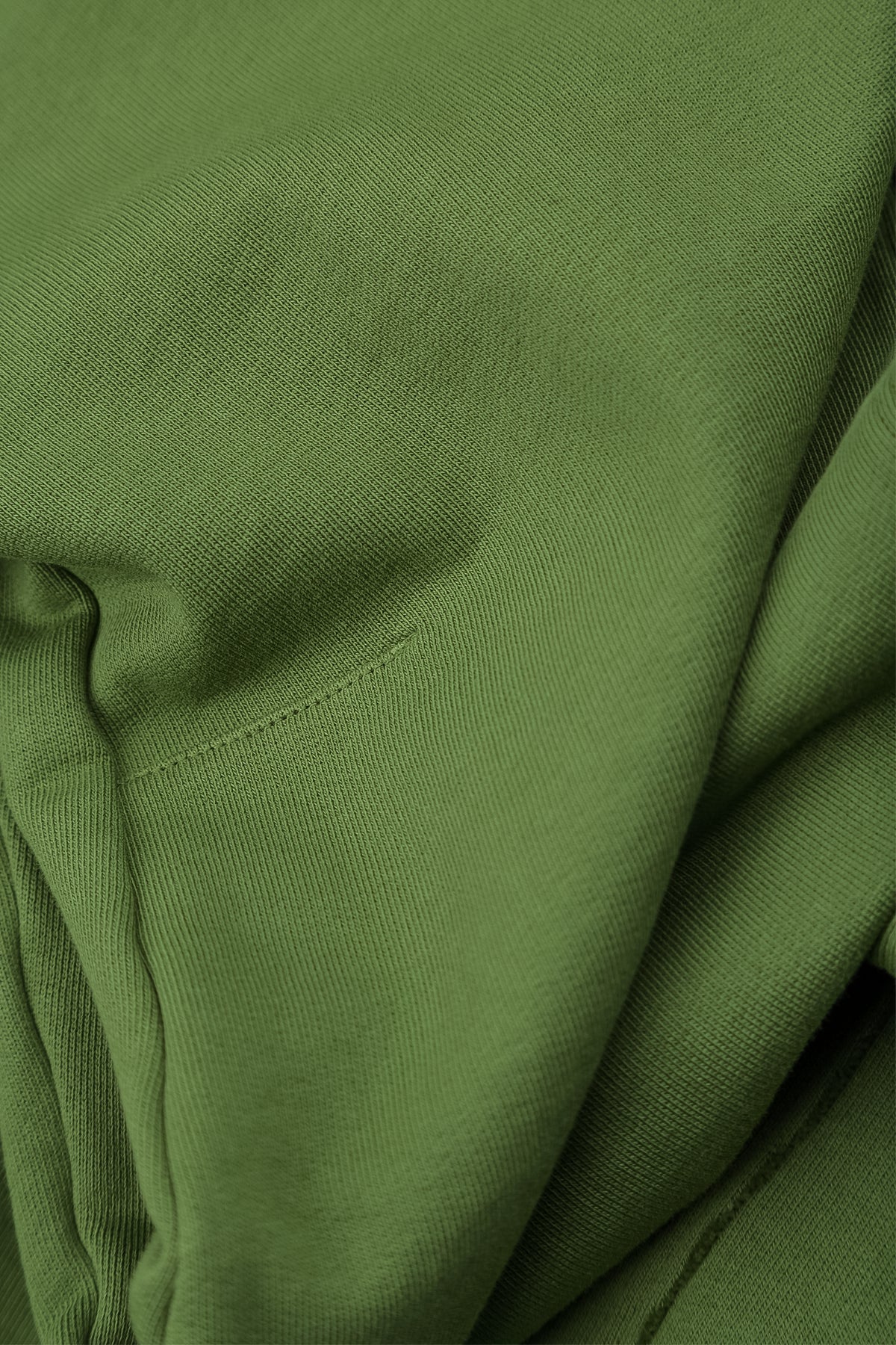Tapered Shamrock Green French Terry Cotton Trousers