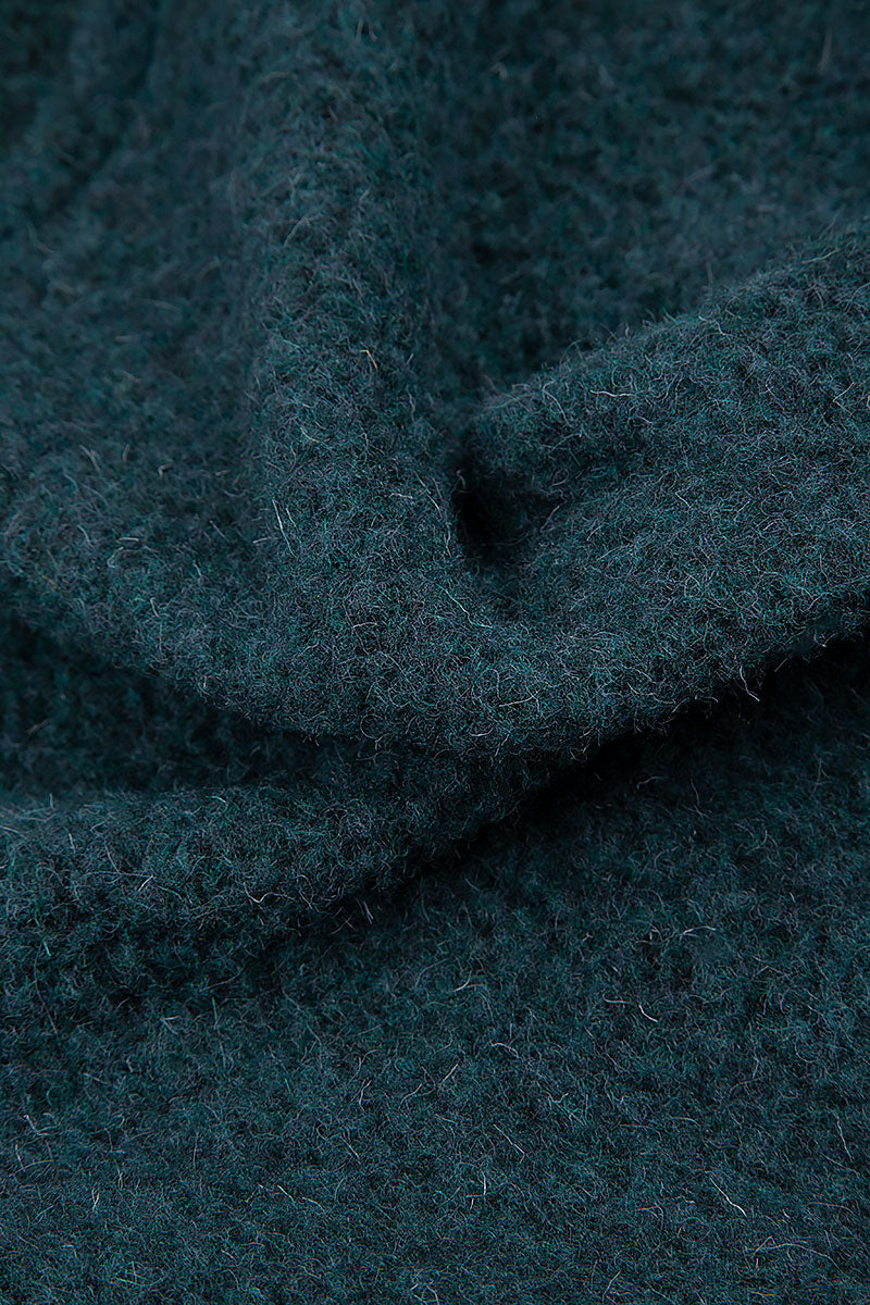 Plush Wool Teal Cotton Jumper 5