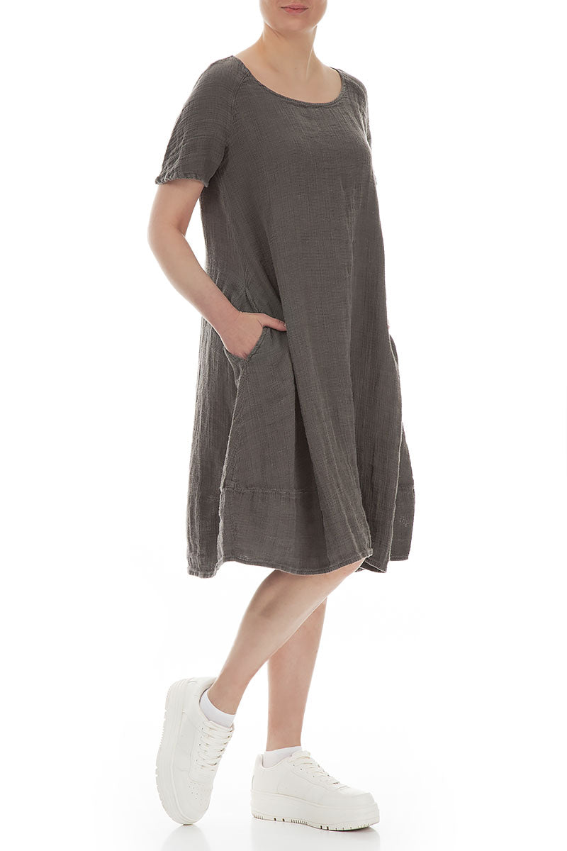 Truffle Textured Linen Dress 3