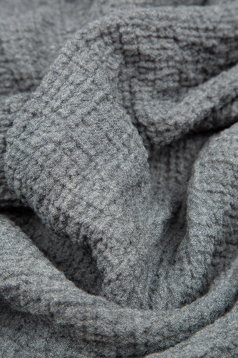 Midi Grey Wool Dress 6