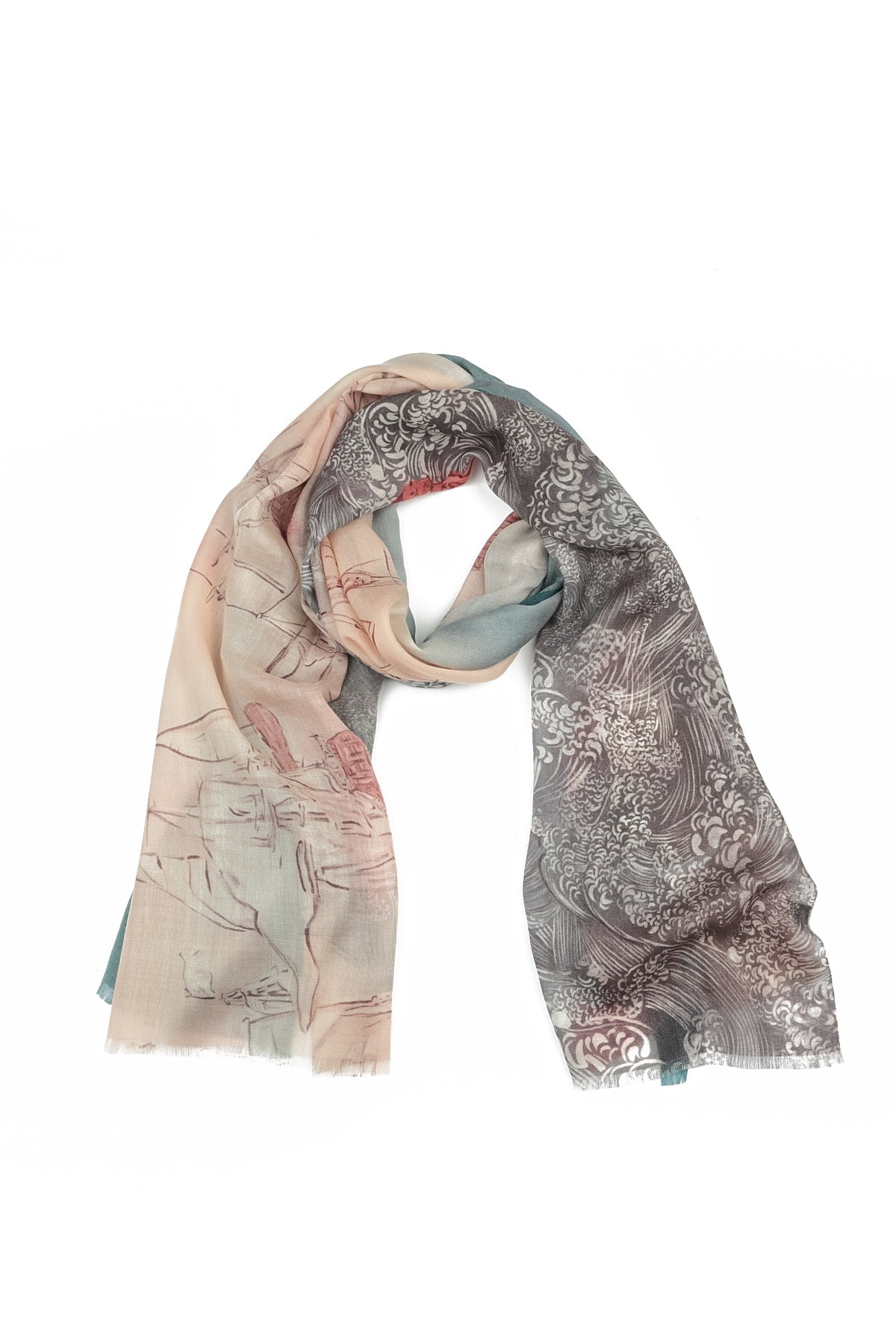 Voiles d’Océan Cashmere Silk Scarf 2
