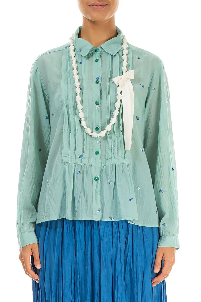 White Silk Fine Bead Necklace 1