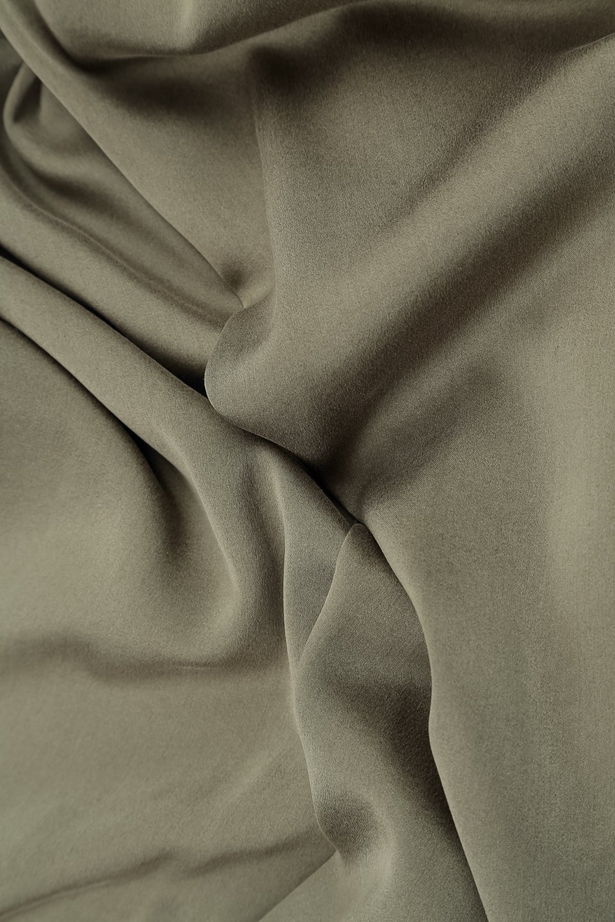 Wide Leg Forest Mist Silk Trousers 4