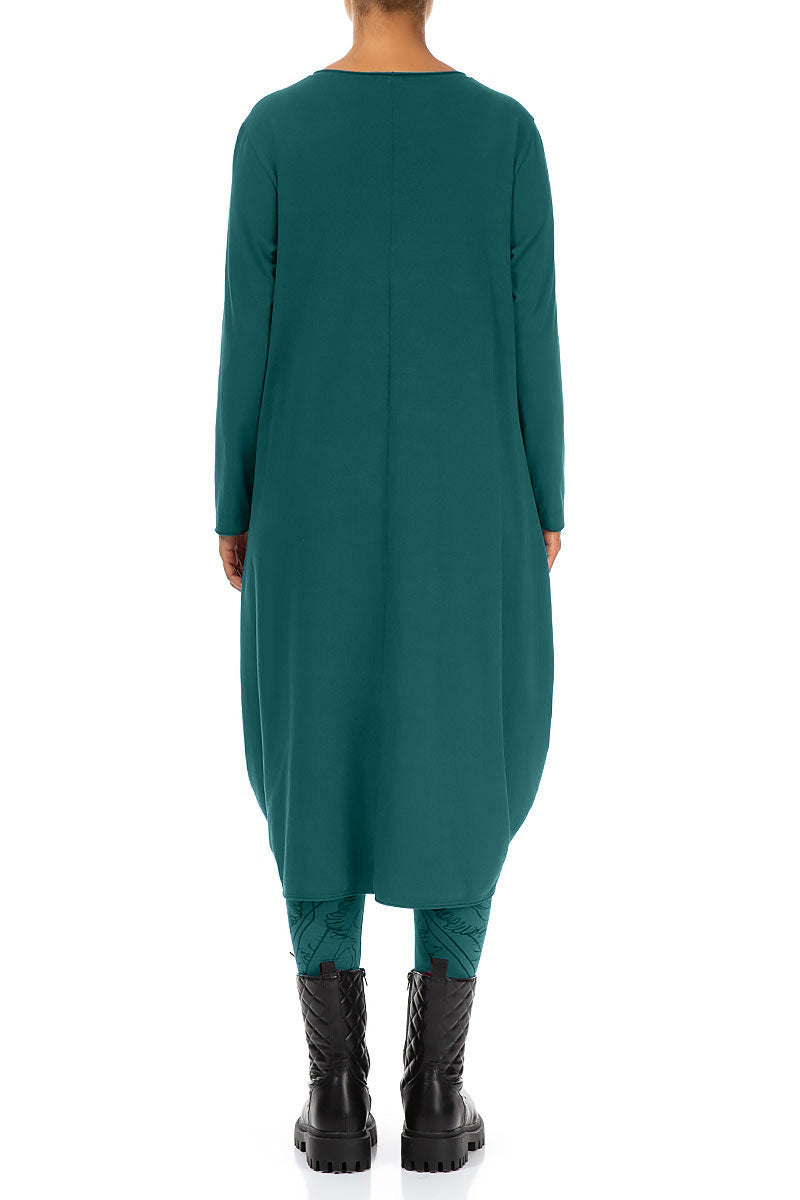 Wide Peacock Cotton Dress 2