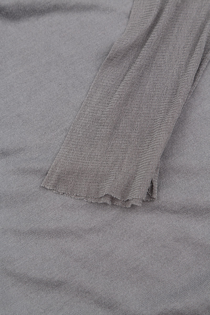 Long Tulle Sleeves Iron Silk Blouse 5