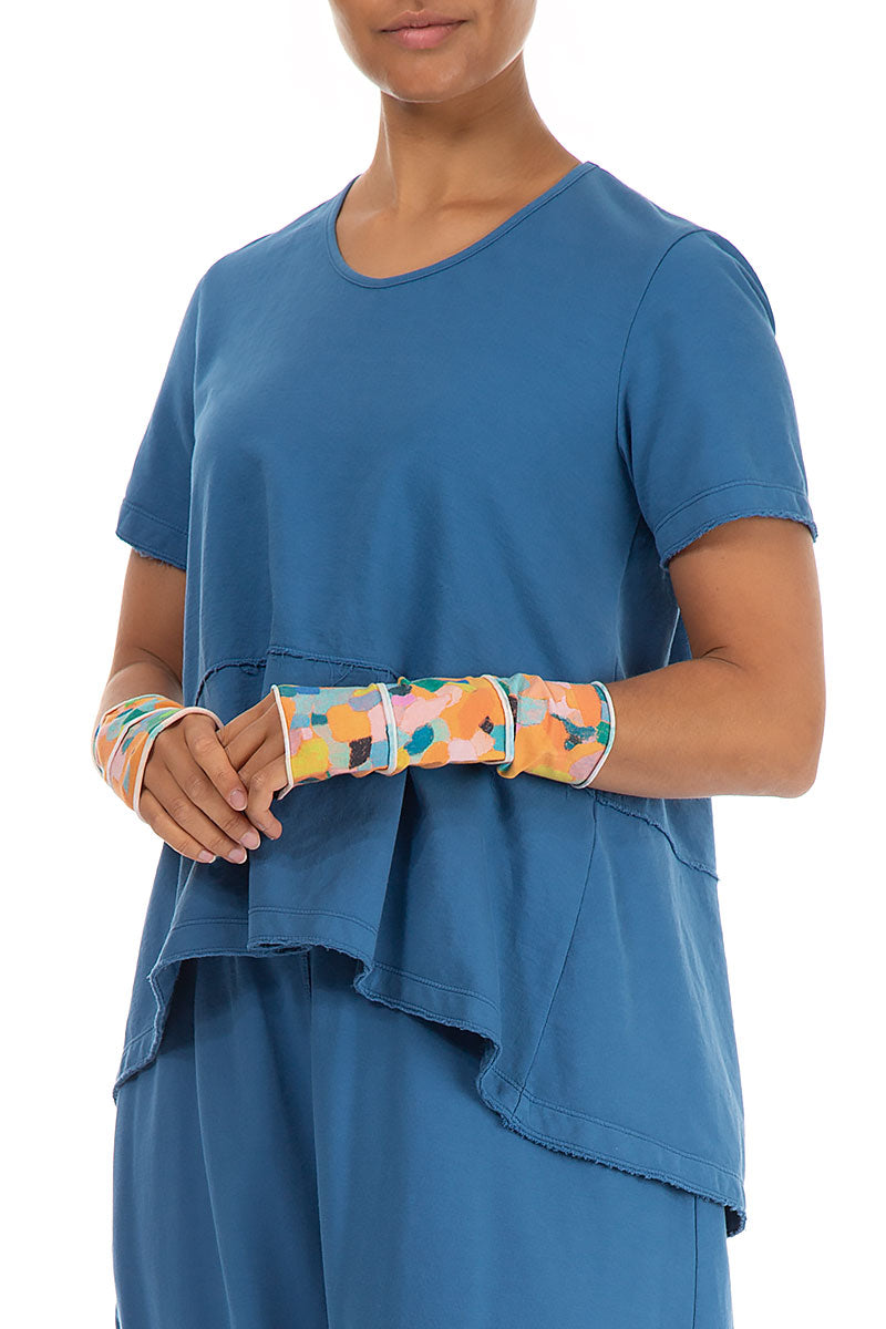 Orange Burst Cotton Wristlets 3