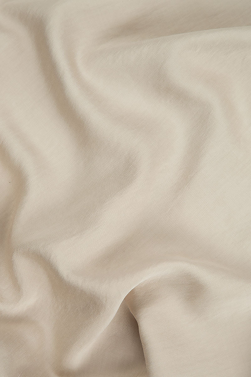 Single Pocket Sand Beige Silk Bamboo Dress 5