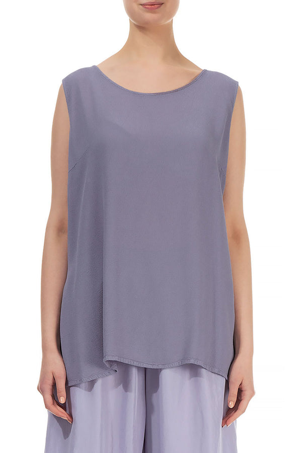 Sleeveless Lavender Viscose Top 1