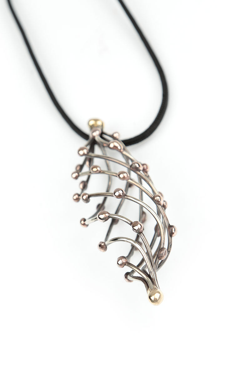 Pine Cone Metal Pendant Necklace