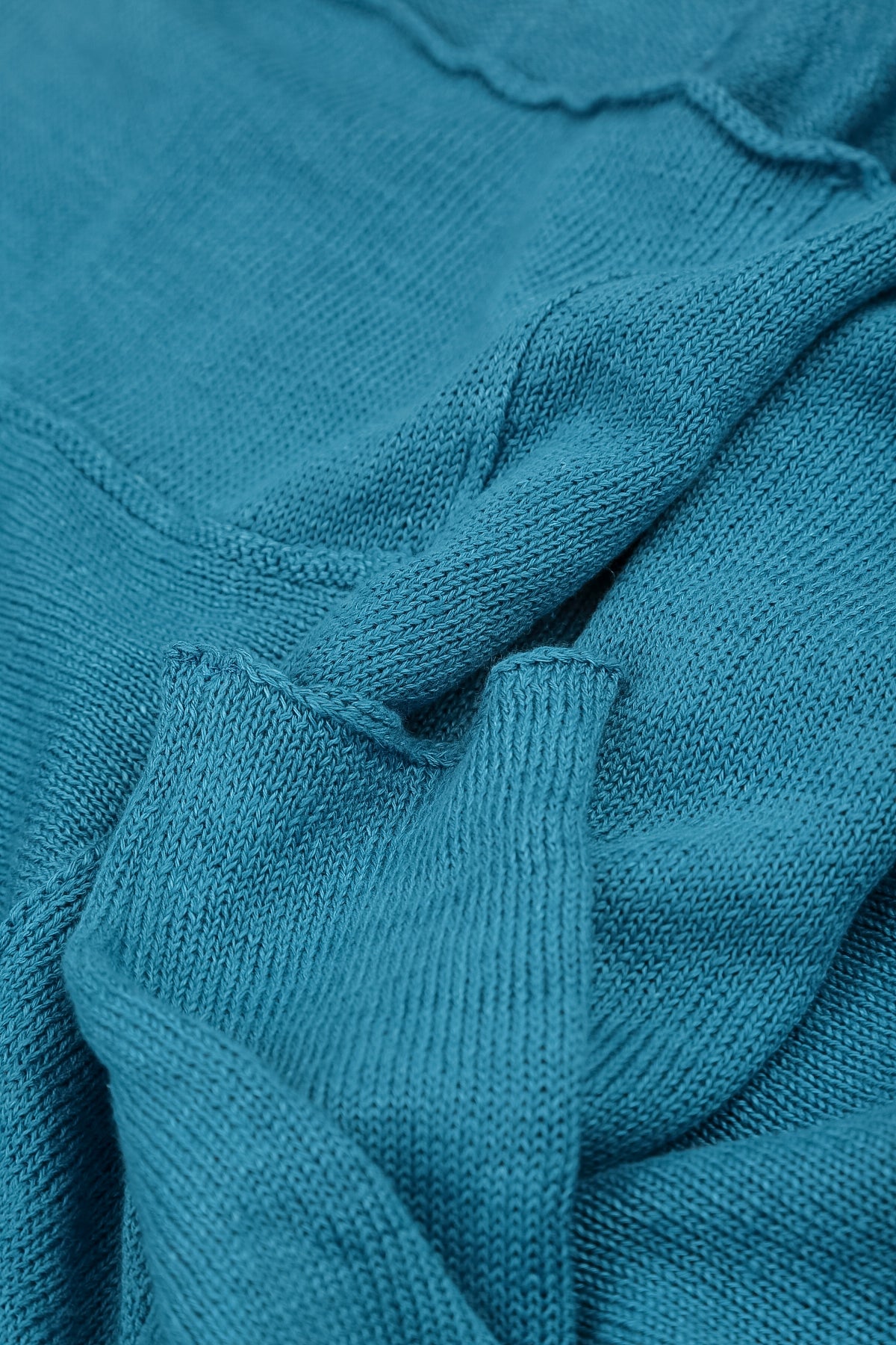 A-Line Two Pockets Denim Linen Jumper 5