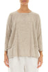 A-Line Two Pockets Natural Linen Jumper 1