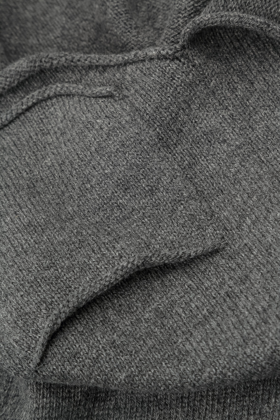 Two Pockets Grey Merino Wool Cardigan 6