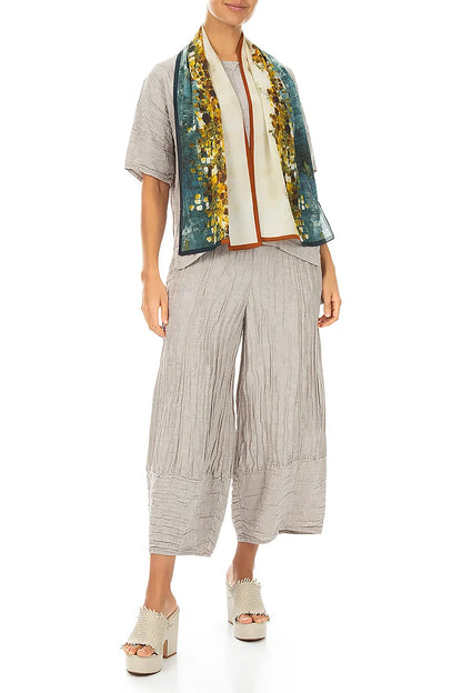 Abstract Mosaic Silk Scarf 2