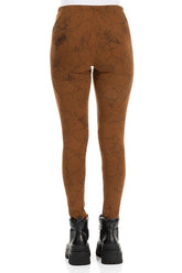 Aged Copper Marble Cotton Leggings 2