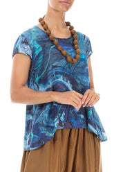 Aged Copper Silk Bead Necklace 3