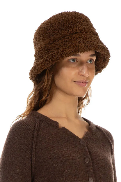 Aged Copper Teddy Cotton Bucket Hat 3