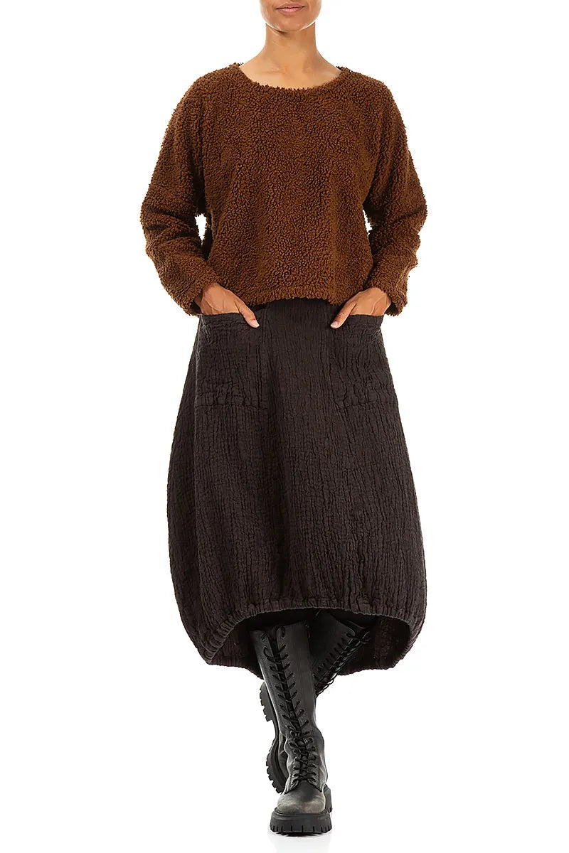 Aged Copper Teddy Cotton Jumper 4