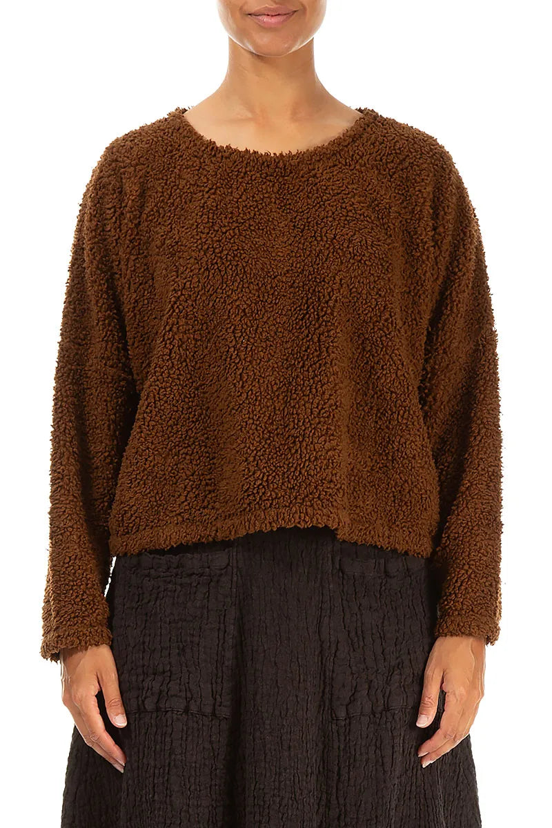 Aged Copper Teddy Cotton Jumper 1