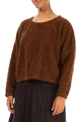 Aged Copper Teddy Cotton Jumper 3