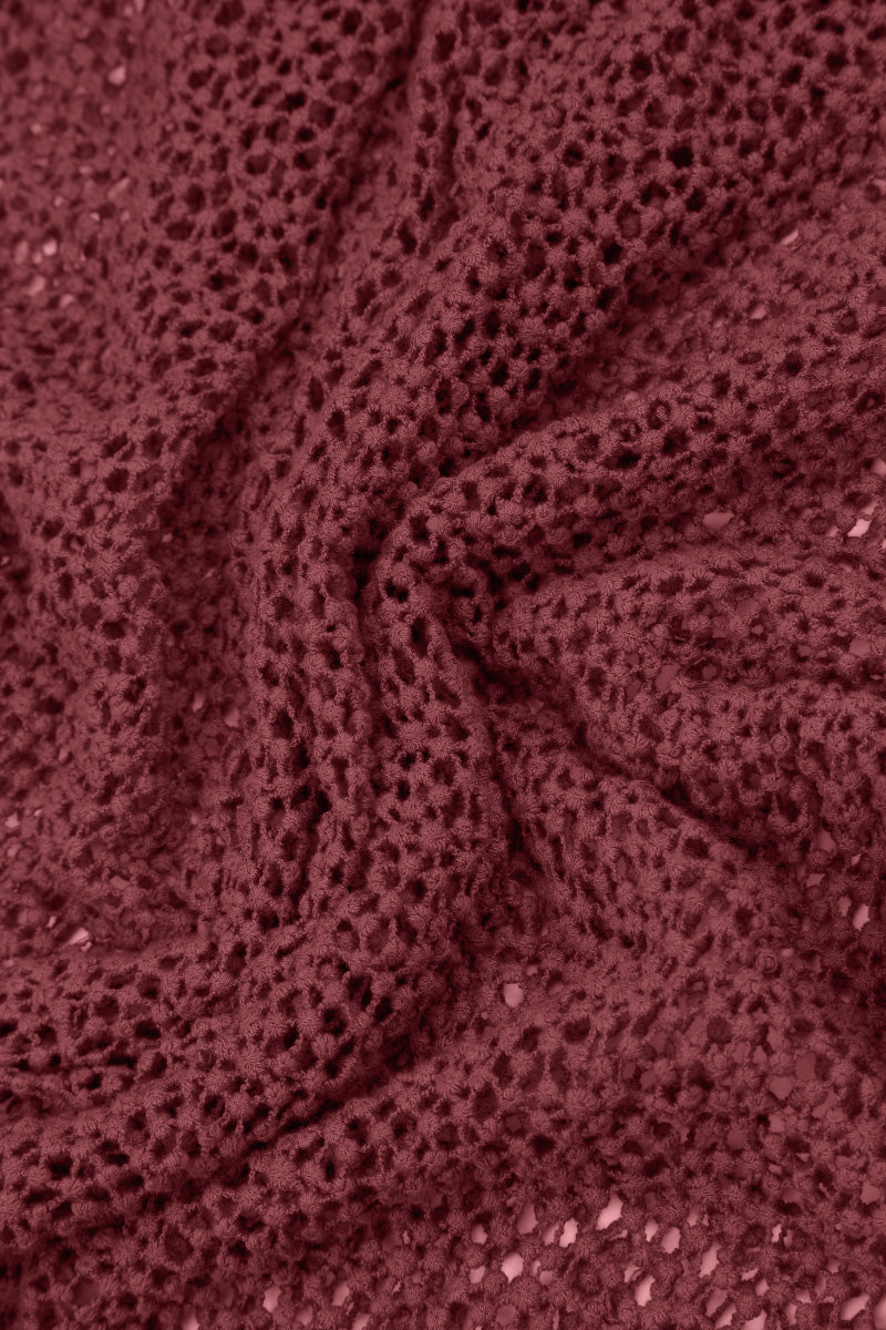 Antique Ruby Broderie Cotton Skirt 5