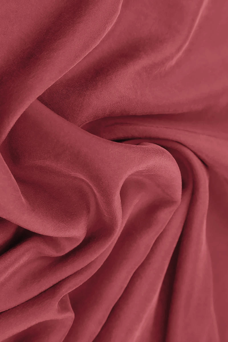 Antique Ruby Silk Bamboo Scarf 4