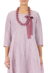 Antique Ruby Silk Bead Necklace 1