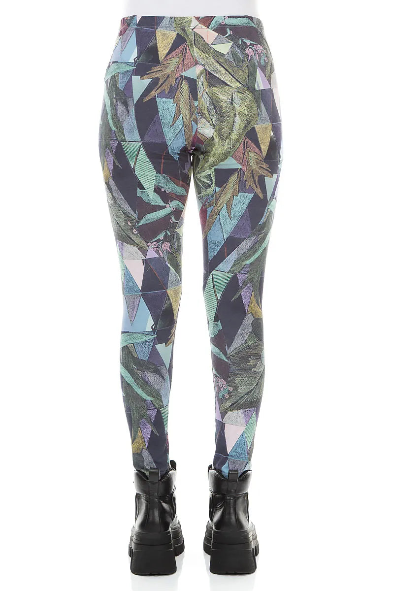 Art Mosaic Cotton Leggings 2