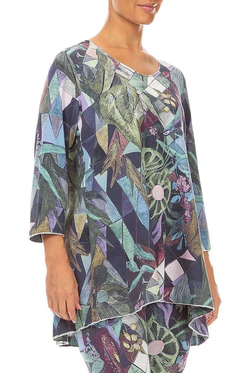 Art Mosaic Cotton Tunic Top 3