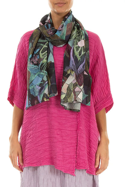 Art Mosaic Silk Bamboo Scarf