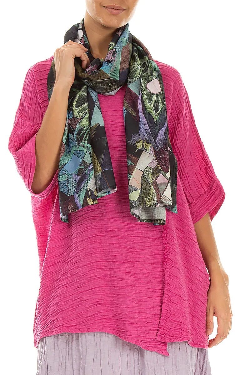 Art Mosaic Silk Bamboo Scarf
