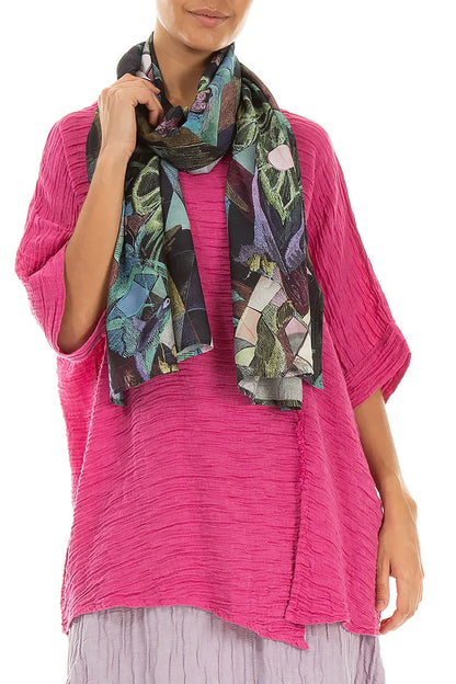 Art Mosaic Silk Bamboo Scarf